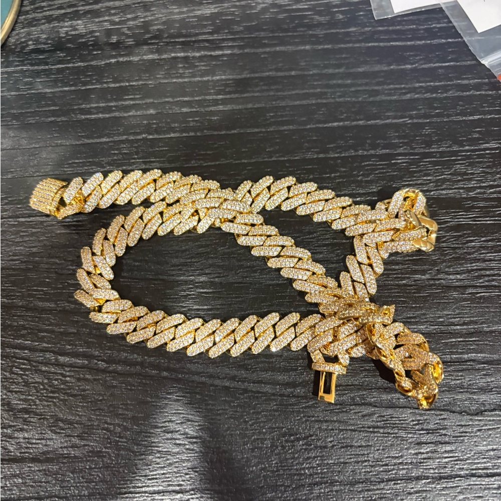 Gold-Tone Diamond-Cut Bracelet